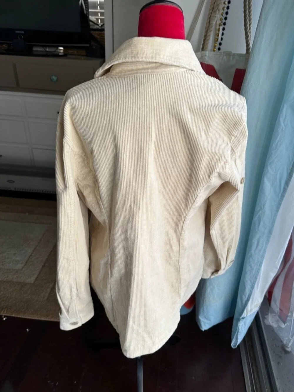 Cabi New Scout Jacket #4493 Ivory corduroy M Was $149